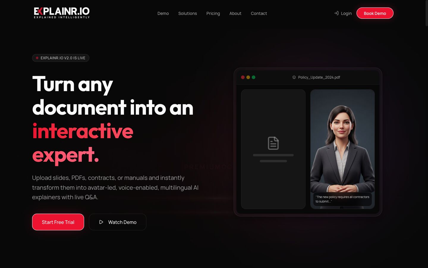 Explainr screenshot